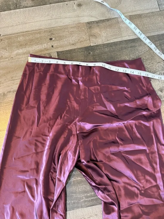 Cami NYC Bristol Satin Pants L Blackberry Minimalist Luxe Lounge Elevated NWT - Picture 6 of 9